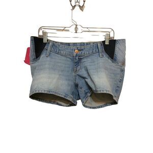 ISABEL Side Panels Short  4 Blue Jean Cotton/Spandex